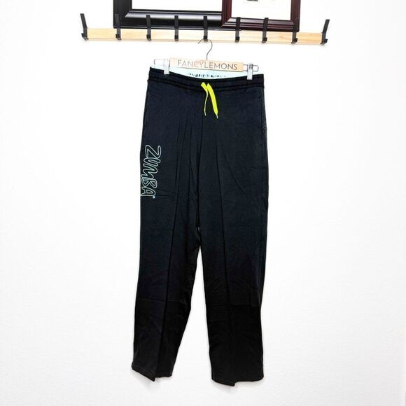 Zumba NWT! Women’s Let’s Rock-It Sweatpants Black Size Small - Picture 1 of 6